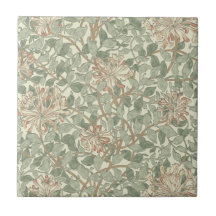 Papel pintado floral William Morris de la madresel Azulejo Ceramica