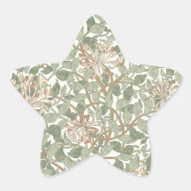 Papel pintado floral William Morris de la madresel Colcomanias Forma De Estrellas