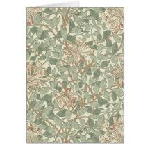 Papel pintado floral William Morris de la madresel Felicitaciones