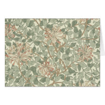 Papel pintado floral William Morris de la madresel Felicitación