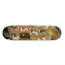 Papel pintado pedigrí del perro patín