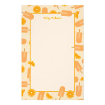Papel poner crema anaranjado de los efectos de esc  papeleria de diseño