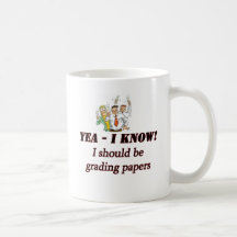 papeles de clasificación taza de café