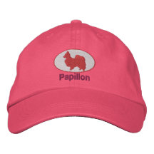 Papillon bordó el gorra (el rosa) gorra bordada