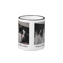 ¿Papillon donde está el CHOCOLATE caliente!!? Taza