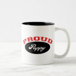 Pappy orgulloso (rojo y negro) taza