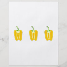 Paprika Amarillo partido en dos Tarjetón