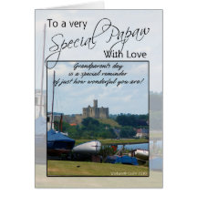 Papw, tarjeta del día de los abuelos - castillo de