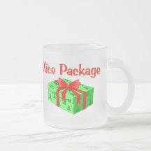 Paquete agradable taza de café