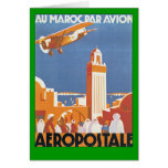 Par Avion de Maroc del Au Felicitación