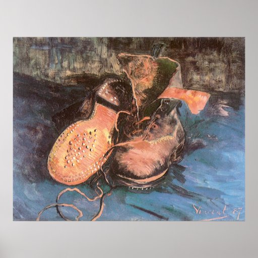 Par de zapatos, de Vincent van Gogh todavía del vi Impresiones