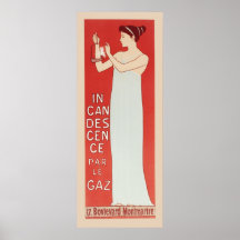 Par le Gaz de la incandescencia de Realier Dumas M Poster