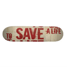 PARA AHORRAR UNA VIDA TABLA DE SKATE