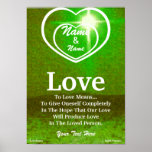 Para amar es esperar Poster-Personalizar