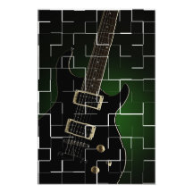 Para arriba agrietada guitarra arte fotográfico