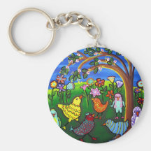 Para arriba vestida diversión de los píos de los p llavero personalizado