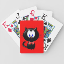 Para arriba vestido gato baraja de cartas
