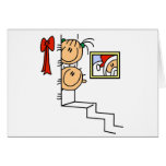 Para camisetas y regalos de Santa que esperan Felicitacion