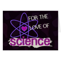Para el amor de la ciencia tarjeton