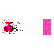 Para el amor de la etiqueta del regalo de las mari tarjetas personales