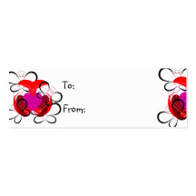 Para el amor de la etiqueta del regalo de las mari tarjetas personales