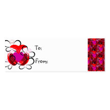 Para el amor de la etiqueta del regalo de las mari plantillas de tarjeta de negocio