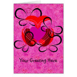 Para el amor de la tarjeta de felicitación de las 