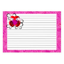 Para el amor de la tarjeta de la receta de las mar tarjetas personales
