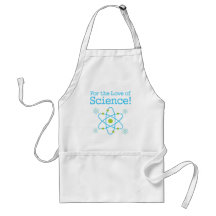 Para el amor del átomo de la ciencia delantales