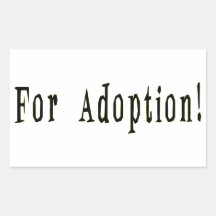 Para el pegatina de la adopción