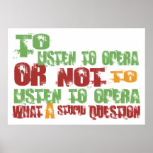 Para escuchar la ópera poster