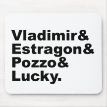 Para estragón Pozzo de Godot que espera - de Vladi Alfombrillas De Ratones