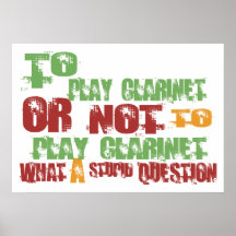 Para jugar el Clarinet Poster