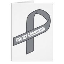 Para mi conciencia (gris/de plata) del nieto felicitación