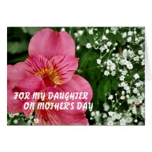Para mi hija el el día de madre MOT… Tarjetón