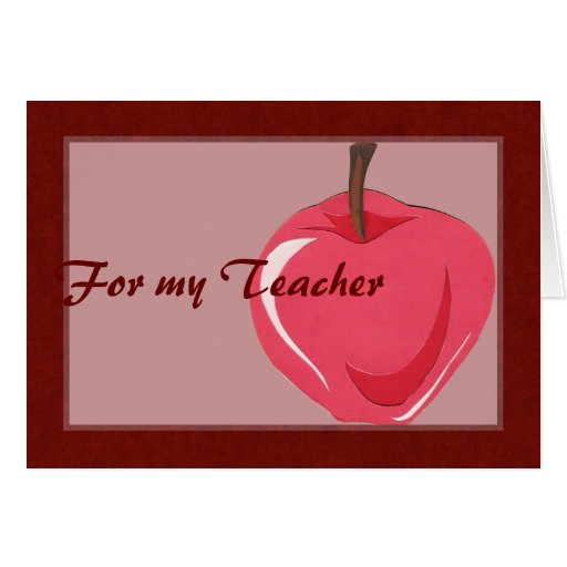 Para mi tarjeta de profesor