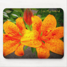 Para mis lirios Mousepad del amigo Alfombrilla De Ratones