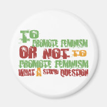Para promover feminismo imán de frigorífico