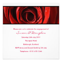 Para siempre compromiso del amor Invitación-blanco