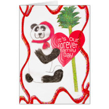 Para siempre día de la familia - China Tarjeta