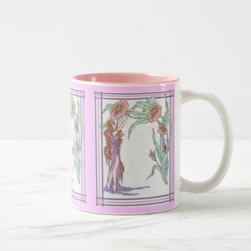 Para siempre rosa y púrpura del amor tazas