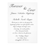 Para siempre y nunca casando invitaciones invitaciones personales 