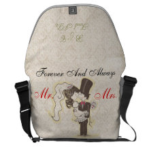 Para siempre y siempre casando el bolso bolsas de mensajeria