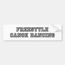 Parachoque del baile de la canoa del estilo libre pegatina de parachoque