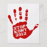 Parada 2012 de Kony Handprint José Kony Tarjetas Informativas