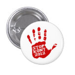 Parada 2012 de Kony Handprint José Kony Pins
