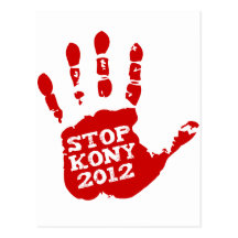 Parada 2012 de Kony Handprint José Kony Postales