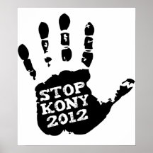 Parada 2012 de Kony Handprint José Kony Poster