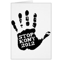 Parada 2012 de Kony Handprint José Kony Tarjetón