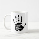 Parada 2012 de Kony Handprint José Kony Tazas De Café